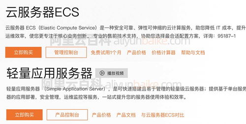 轻量应用服务器与云服务器ECS对比分析 项目策划与公关服务的技术选型指南